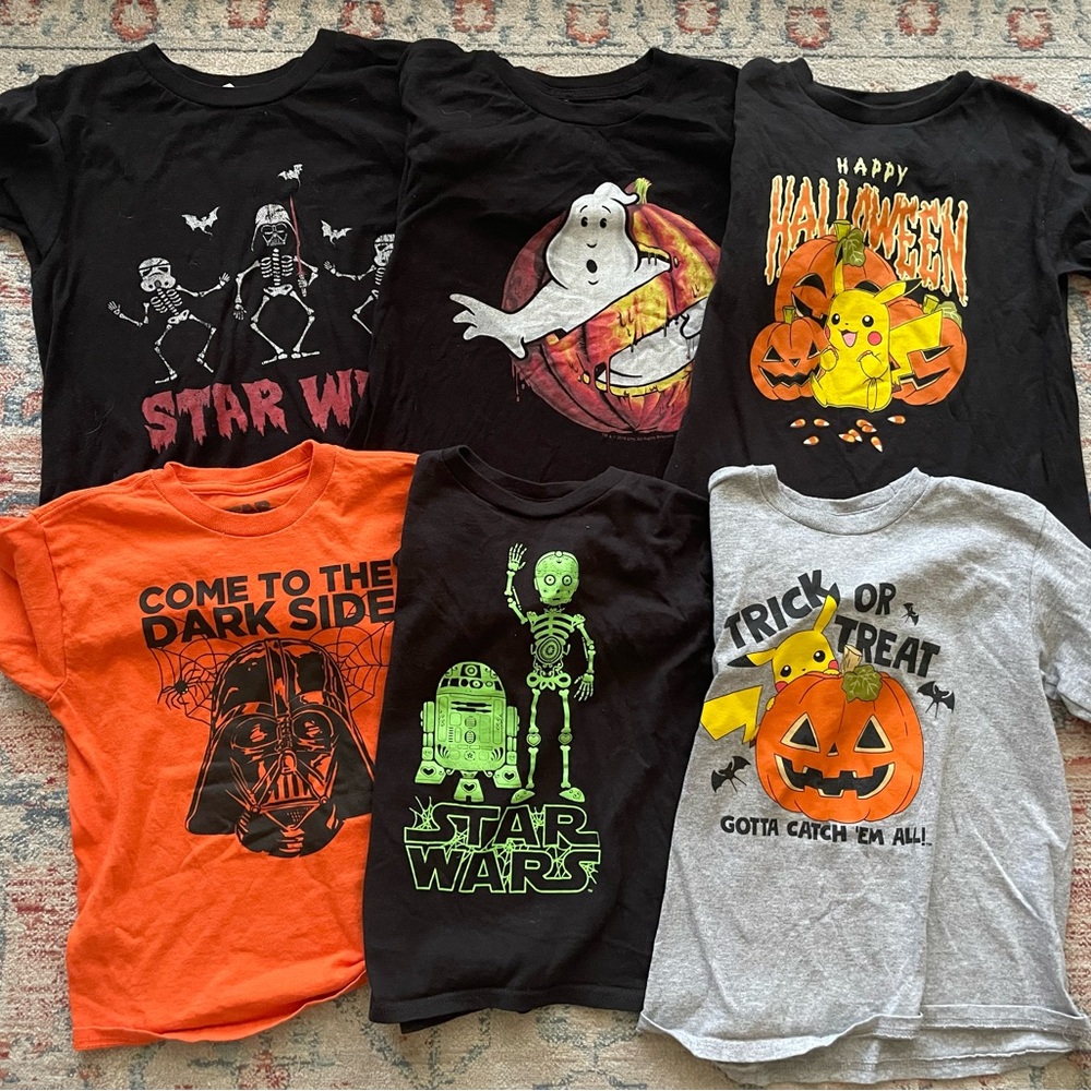 Boys size medium/8 Halloween shirts